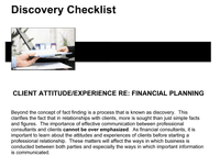 Discovery Checklist Client