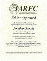 Ethics Approved Certificate